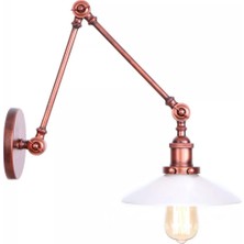 Dylight Retro Metal  Dekoratif Mafsallı Akrobatik Bakır Patinalı Duvar Aplik