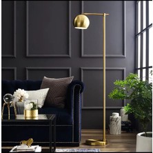 Dylight Retro Metal Dekoratif Rustik Gold Başlık Köşe Lambası Lambader Başlık Çap:20 cm