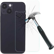 Case 4U Apple iPhone 13 Pro Max 9H Sert Temperli Cam Arka Koruyucu Şeffaf