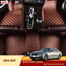 MİREN Bmw 5 Serisi 2014-2017 sedan (18cm) Uyumlu 5d Havuzlu Suni Deri OTO PASPAS