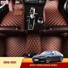 MİREN Bmw 7 Serisi 2016-2021 sedan 4kişili Uyumlu 5d Havuzlu Suni Deri OTO PASPAS