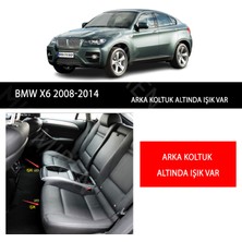 MİREN Bmw X6 2008-2014 (ışıklı) Uyumlu 5d Havuzlu Suni Deri OTO PASPAS