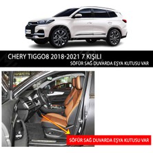 Chery Tiggo 8 2018-2021 7 kişili  Uyumlu 5d Havuzlu Suni Deri OTO PASPAS