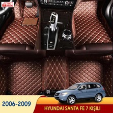 MİREN Hyundai Santa Fe 2006-2009 7 kişili Uyumlu 5d Havuzlu Suni Deri OTO PASPAS