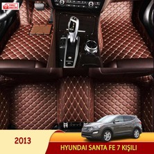 MİREN Hyundai Santa Fe 2013 7 kişili Uyumlu 5d Havuzlu Suni Deri OTO PASPAS