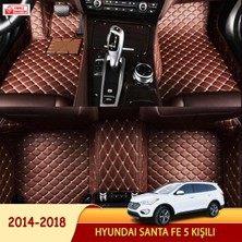 MİREN Hyundai Santa Fe 2014-2018 5 kişili Uyumlu 5d Havuzlu Suni Deri OTO PASPAS