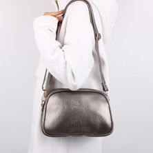 Bagacar 1228 Kursun Suni Deri Bayan Çapraz Omuz Çantası