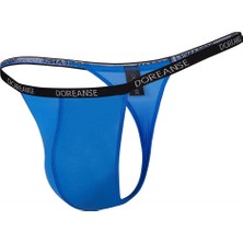 DOREANSE 1390 ERKEK POLYAMİD SAX BLUE V TANGA STRİNG