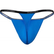 DOREANSE 1390 ERKEK POLYAMİD SAX BLUE V TANGA STRİNG