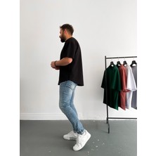 Bybasicman Siyah Iki Iplik Basic T-Shirt BY-1208