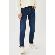 Lee Erkek Daren Straight Fit Normal Bel Denim Esnek Jean Kot Pantolon