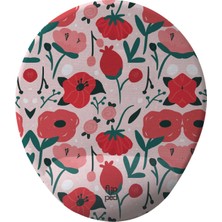 Flipped Red Flowers Mousepad, Kupa ve Bardak Altlığı Seti