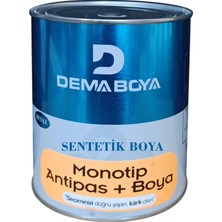 Dema Monotip Sentetik Antipas+Yağlı Boya 900GR Beyaz-Ahşap-Demir-Boyası-Yüksek Örtme-Kolay Kullanım