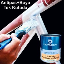 Dema Monotip Sentetik Antipas+Yağlı Boya 900GR Beyaz-Ahşap-Demir-Boyası-Yüksek Örtme-Kolay Kullanım