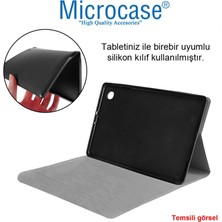 Microcase iPad Air 5. Nesil 10.9 Sleeve Serisi Mıknatıs Kapaklı Standlı Suni Deri Kılıf - Siyah