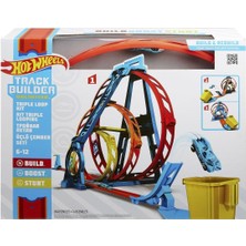 Hot Wheels GLC96 Hot Wheels Track Builder 3'lü Çember Aksiyonu Seti