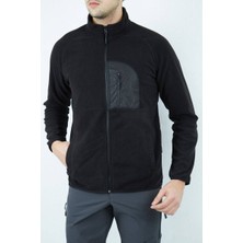 Alpinist Motus Tam Fermuarlı Polar Siyah