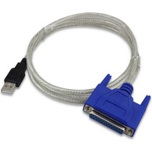 Aogo USB 2.0 25 Pin DB25 Dişi Paralel Port Kablosu Ieee 1284 12MBPS USB Paralel Yazıcı Kablosu