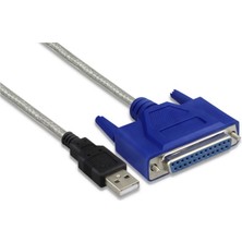 Aogo USB 2.0 25 Pin DB25 Dişi Paralel Port Kablosu Ieee 1284 12MBPS USB Paralel Yazıcı Kablosu