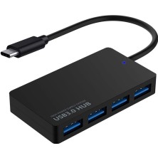 Aogo USB Type C Hub 4 Port 3.0 USB Çoklayıcı Type-C USB 3.0 Çoklayıcı Şarj Bağlantı Noktalı