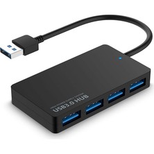 USB 3.0 Hub 4 Port 3.0 USB Çoklayıcı Ultra Ince Slim USB Çoklayıcı Güç Bağlantı Noktalı