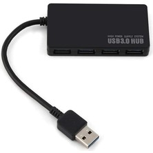 USB 3.0 Hub 4 Port 3.0 USB Çoklayıcı Ultra Ince Slim USB Çoklayıcı Güç Bağlantı Noktalı