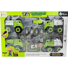 Asya Oyuncak Sök-Tak Çöp Kamyonu Araçları ve Aksesuarları Oyun Seti
