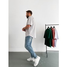 Bybasicman Ice Gri Iki Iplik Basic T-Shirt BY-1208