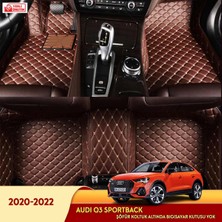 Miren Audi Q3 Sportback 2020-2022 Araç 5d Havuzlu Suni Deri Oto Paspas