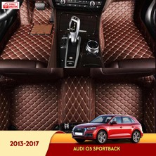 Miren Audi Q5 Sportback 2013-2017 Araç 5d Havuzlu Suni Deri Oto Paspas