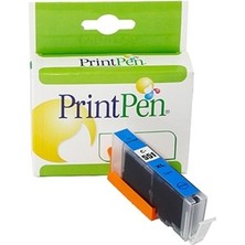 Print Pen Canon CLI-551xL 1 Takım (5 Adet) Siyah + Sarı + Mavi + Kırmızı + Gri Muadil Kartuş