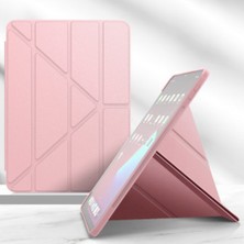 Smart Tech Apple iPad Pro 12,9 Inç 3 Nesil 2018 Smart Cover Arkası Şeffaf Tablet Kılıfı