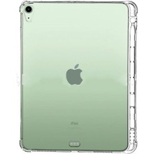 Microcase iPad Air 5 10.9 Inc Kalem Koymalı Silikon Kılıf -Şeffaf