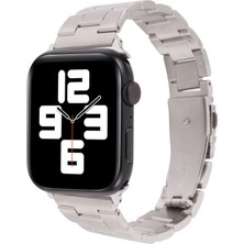 Yue Store Apple Watch 7 45 mm / 6 & Se & 5 & 4 44 mm / 3 & 2 & 1 42 mm Gümüş Için Kayış Kordon (Yurt Dışından)
