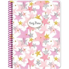 Keskin Color Princess Spiralli Karton Kapak 80 Yaprak 16X22 Çizgili Defter