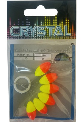 Crystal Renkli Kauçuk Stopper No:5 (6'lı)