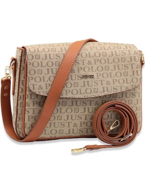 Just Polo Kadın 3 Bölmeli Mıknatıs Kapaklı El ve Omuz Çantası PBU2186