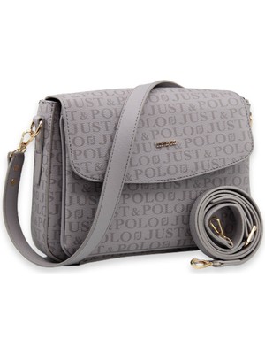 Just Polo Kadın 3 Bölmeli Mıknatıs Kapaklı El ve Omuz Çantası MDS2186