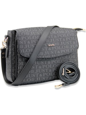 Just Polo Kadın 3 Bölmeli Mıknatıs Kapaklı El ve Omuz Çantası MDS2186