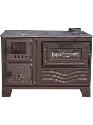 Dorello Mat Siyah Döküm Soba MF65 Model Soba Odun Sobası Kömür Sobası - Dorello soba