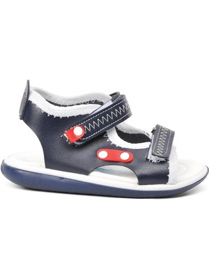 Şiringenç 22Y05 Lacivert-Kırmızı-Beyaz Comfort Erkek Çocuk Sandalet