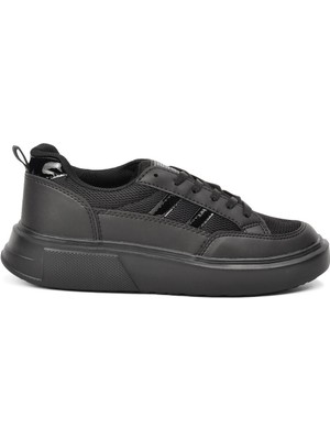 Walkway Deren Siyah Unisex Spor Ayakkabı