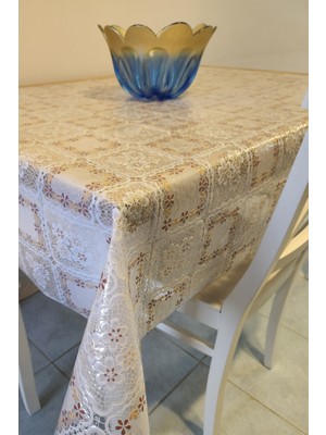 Başak Ev Tekstili  Pvc Muşamba - Desenli Silinebilir Masa Örtüsü