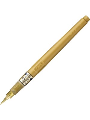 Zig Chu-Ji Doldurulabilir Brush Pen Fırça Uçlu Kalem Gold
