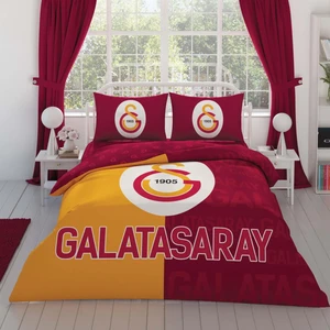 Galatasaray Parçalı Logo Pamuk Çift Kişilik Nevresim Takımı