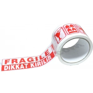 70x40 Dikkat Kırılır Uyarı Baskılı Koli Bantı