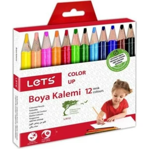 Lets 12 Renk Yarımboy Boya Kalemi L-4112
