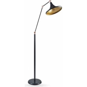 Metal Retro Siyah Mafsallı Köşe Lambası Okuma Lambası Lambader