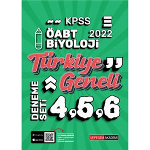 Pegem Akademi Yayıncılık 2022 KPSS ÖABT Biyoloji 4-5-6 (3'lü Deneme)
