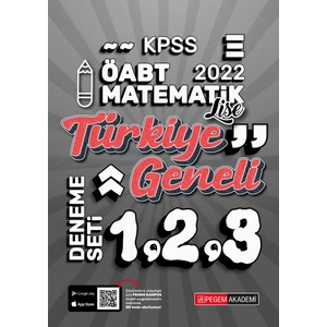 Pegem Akademi Yayıncılık 2022 KPSS ÖABT Lise Matematik 1-2-3 (3'lü Deneme)
